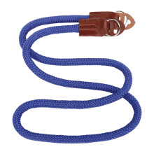 Blauer Rindleder-Nackenriemen aus Nylon 52 g 106 cm/41,7 in