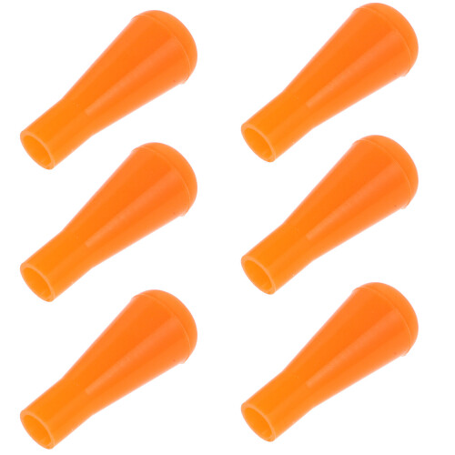 50Pcs Soft Rubber Arrow Tips Orange Safety Arrowheads for Practice Use 1
