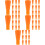 50Pcs Soft Rubber Arrow Tips Orange Safety Arrowheads for Practice Use 8