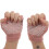 1Pair Durable Pink Knitted Non-Slip Gloves Half Finger for Exercise 5
