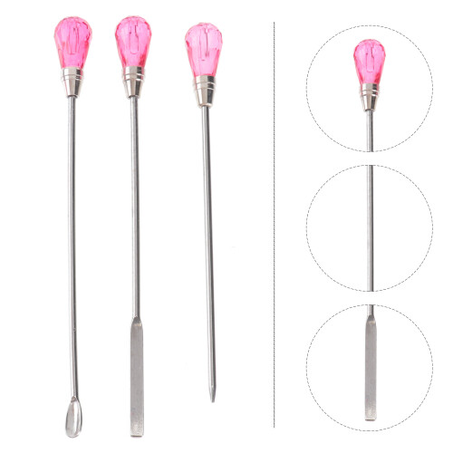 2 Set Paint Mixing Paddle Nail Art Stirring Rod Tool Bar Design Tip 1
