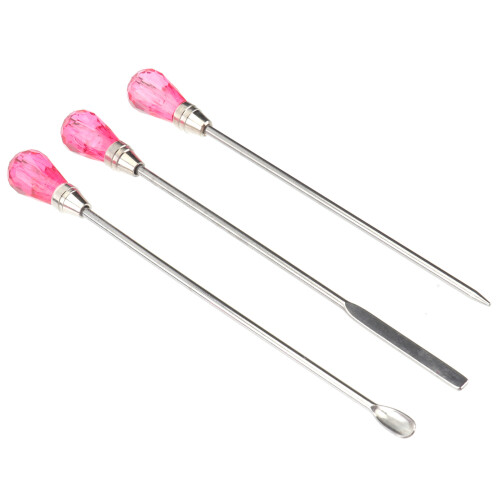 2 Set Paint Mixing Paddle Nail Art Stirring Rod Tool Bar Design Tip 2