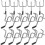 50Pcs Iron Pegboard Hangers Silver Utility Hooks for Garage and Store 3