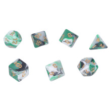7 Stück Acryl Polyhedral RPG Würfelset für Männer und Frauen, tragbar, für Feiertags- und Partyzwecke