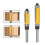 1/2 6mm Shank Flush Trim Router Bit with Double Bearing Router Bit Drill Tool for Wood Formwork Pattern A 2