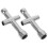 6Pcs Silver Steel Cross Spanner Socket Wrenches Tool for Screw Repair 10