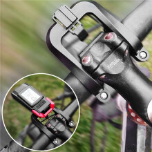 2X Soporte de Luz de Bicicleta Soporte de Extensión de Faro de Bicicleta Soporte Soporte de Manillar de Faro MTB Montaje Central