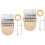 2Sets Houten Mini Weefgetouw Kit Khaki Thuisgebruik Knutsel Set 4