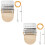 2Sets Houten Mini Weefgetouw Kit Khaki Thuisgebruik Knutsel Set 6