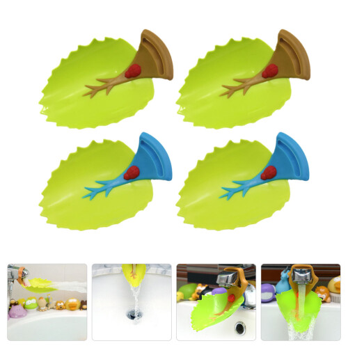 4 uitbreidingen kinderwaterkraan, gemengde kleuren 2