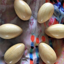 Set of 48 Pcs Wooden Percussion Musical Egg Maracas Egg Shakers Musical Instrument Toy for Kids