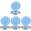 8Pcs Sprout Maker Jar Lids Blue Mesh Screens Dishwasher Safe Covers 4