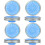8Pcs Sprout Maker Jar Lids Blue Mesh Screens Dishwasher Safe Covers 7
