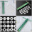 1set Handmade Polymer Clay Squeezer Tool Green With Multiple 10