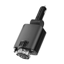 5 in 1 Fast Car Charger Adapter ,69W Retractable Car Charger with Aromatherapy and Starlight L/C Cables