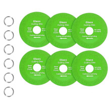 6 Pcs Diamond Cutting Disc Set, 100x22.23 mm for Glass, Tile, Marble, and More - Professional Grade Tools