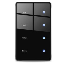 Zigbee DIY Name US Black Touch Panel Display Screen Light ,for Tuya App Control, Voice Control