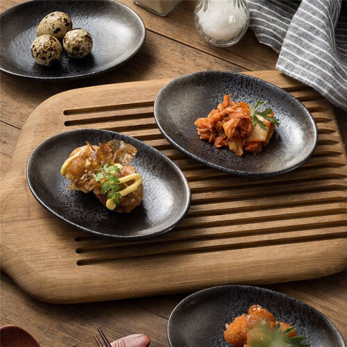Tabletts Yuanbao Aromatisierte Teller Home Snackteller Restaurant Retro Dessertteller 1
