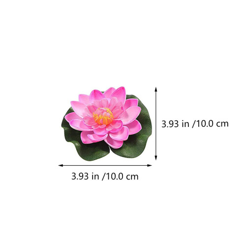 Artificial Flowers Plastic Blue Decorative Floating 70pcs 4in 2