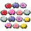 Artificial Flowers Plastic Blue Decorative Floating 70pcs 4in 7