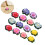 Artificial Flowers Plastic Blue Decorative Floating 70pcs 4in 8