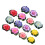 Artificial Flowers Plastic Blue Decorative Floating 70pcs 4in 9