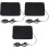 3Pcs DIY Epoxy Heating Pads USB Powered Black PU Leather Mats 4