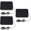 3Pcs DIY Epoxy Heating Pads USB Powered Black PU Leather Mats 8