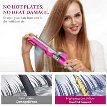 Attachment Compatible with Airwrap Styler, Airflow Attachment No Hot Plates Compatible with Airwrap HS01 HS05 HS08