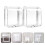 2Pcs Adhesive Outlet Cover For Bathroom Wall Electric Plug 8