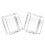 2Pcs Adhesive Outlet Cover For Bathroom Wall Electric Plug 9