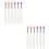 12 Pcs Silicone Lip Brush With Caps For Lip Mask Gloss Applicator 6