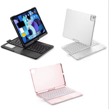For Air 11 2024/Air11 2025 Case 360 Degree Rotatable Foldable Stand Cover with Keyboard Pen Slot Silver
