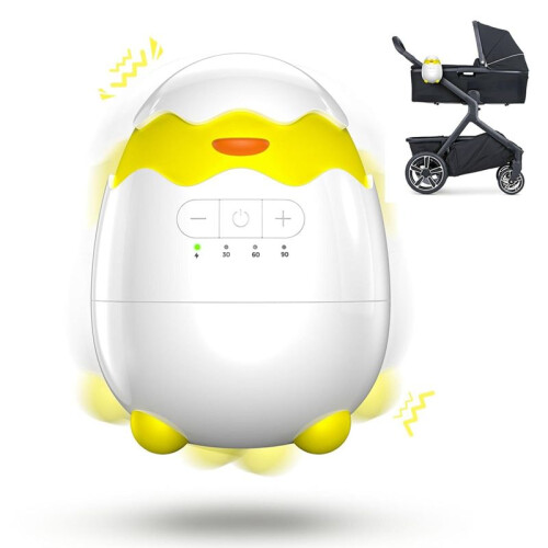 Rechargeable Baby Rocker for Strollers,5 Vibration Speeds & 4 Timer Modes, Portable Bouncer with Memory Function 2