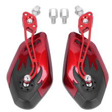 2PCS/Set Universal Motorcykel Backspeglar Motorcykel 360 Graders Rotation Motorcykel Motorcykel Scooter Sidospeglar 8 / 10Mm Svart + RöD