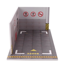 3pcs PVC Parking Lot Model 1:32 Scale Easy to Assemble Ideal Gift for Kids