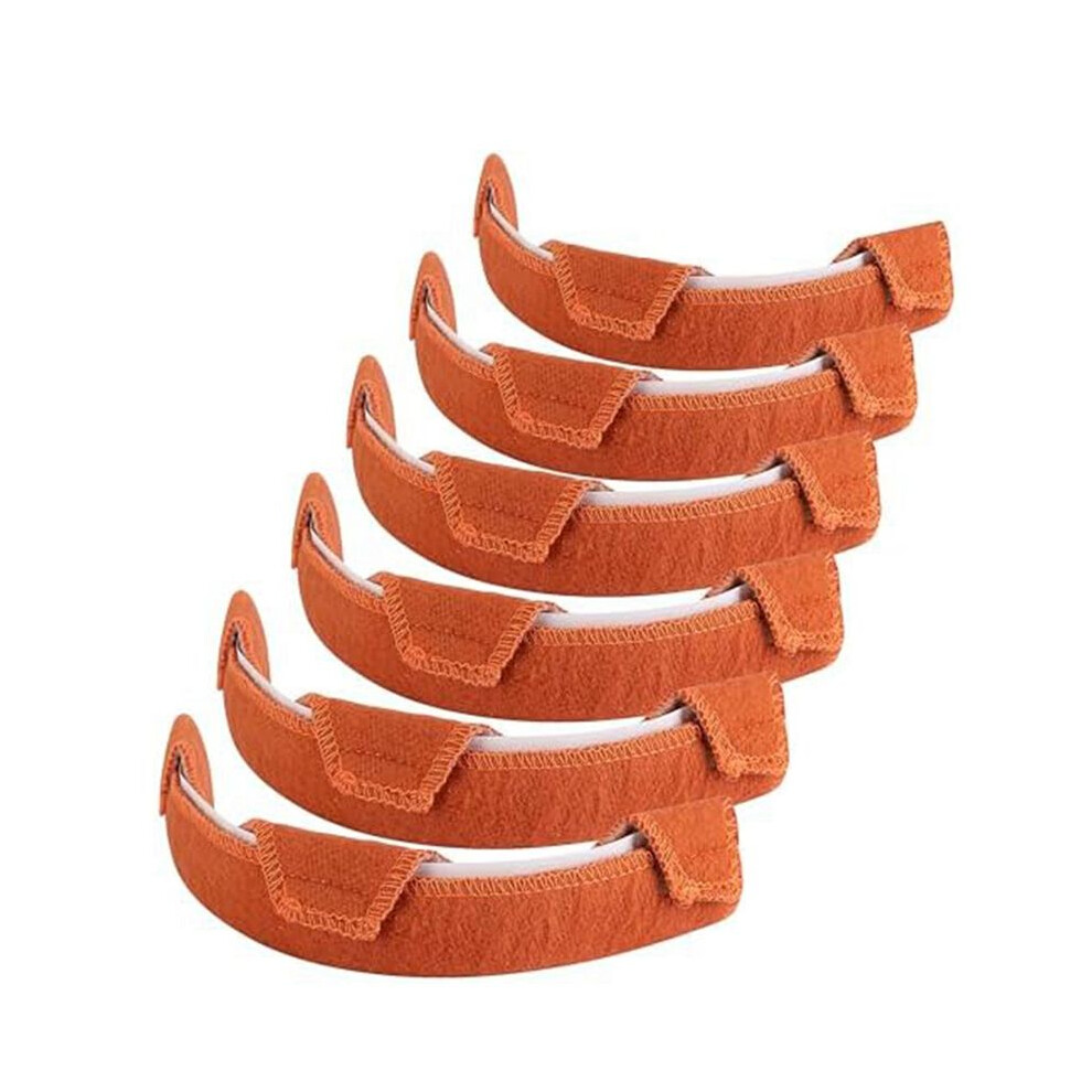 Hard Hat Sweatband- Cotton Washable Hard Hat Self Adhesive Sweat Band Liner Reusable Hard Hat Helmet Sweat Pads 6Pcs 4762167188507