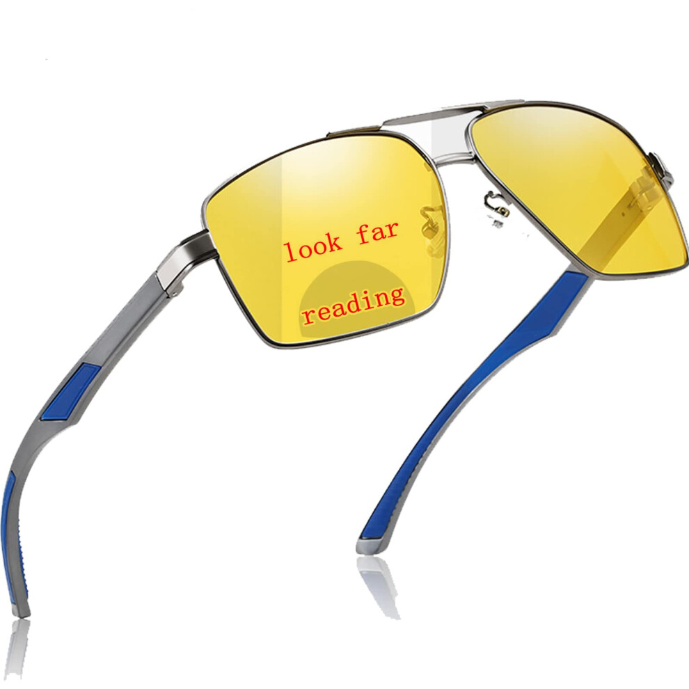 Night Vision Glasses for Driving with 2.0x Magnification Gray Finish AntiGlare Optical Viewer