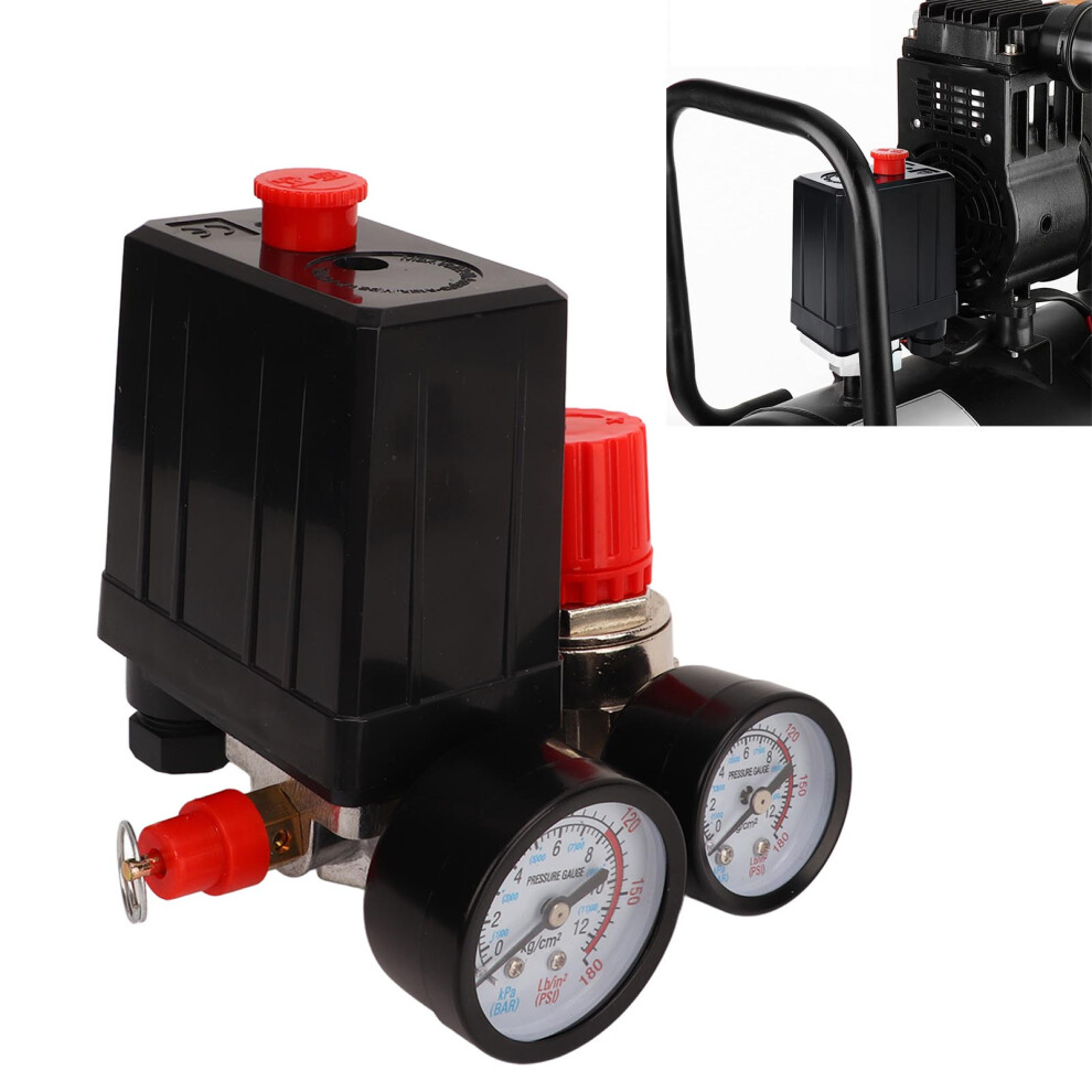 Air Compressor Pressure Switch 0Â180Psi Brass & Steel Control Valve 8721388917101