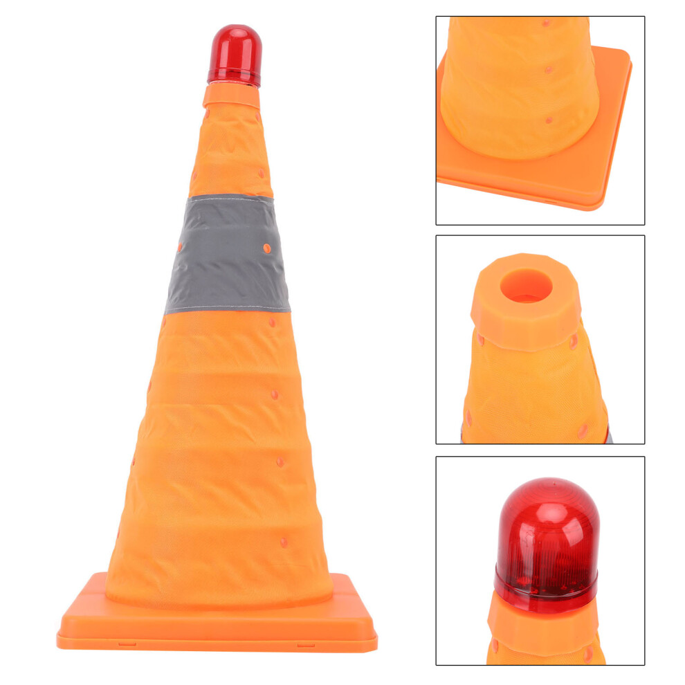 Retractable Parking Cone with LED Lamp 45cm