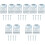 5Sets Curtain Mount Brackets Metal Roller Blind Accessories Silver 3