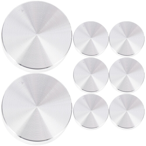8 Pcs Anti Slip Shower Stickers Solid Aluminum Cake Circle Disc 2