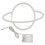White Neon Night Shape LED Bedside Table Lamp 2