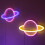White Neon Night Shape LED Bedside Table Lamp 8