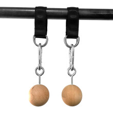 Holzklimmgriffe für Trainingstürme, 2 Stück, 15 cm, Griffbälle für Armstärke