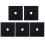 5Pcs Stove Burner Covers Black Durable Gas Range Protector for Kitchen 5