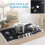 5Pcs Stove Burner Covers Black Durable Gas Range Protector for Kitchen 8