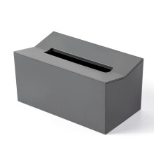 Kitchen Tissue Box Cover Napkin Holder for Paper Towels Box for Napkins Tissue Dispenser Wall Mounted Container for Wipes Gray