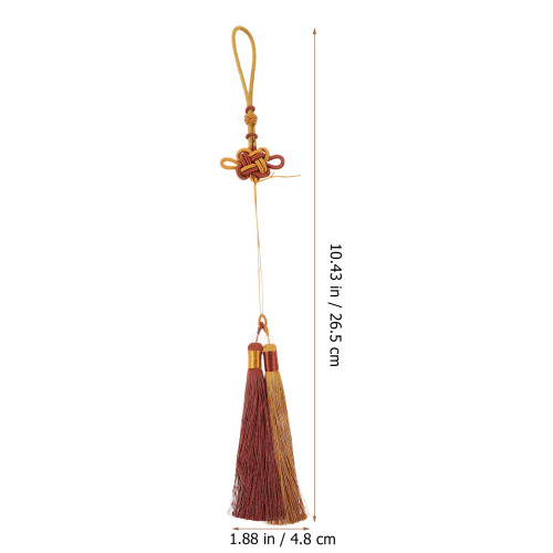 Dunkle Polyester DIY Chinesischer Knoten Quaste Für Deko 1