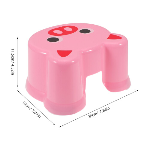 Cartoon Plastic Step Stool For Kids Bathroom Potty Training Bathing 2